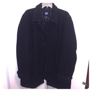 GAP Men’s M Black Pea Coat - Very Lightly Worn